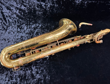 Photo Vintage Bundy/Couf H&A Selmer Baritone Saxophone, Serial #34829 – For Restoration or Parts